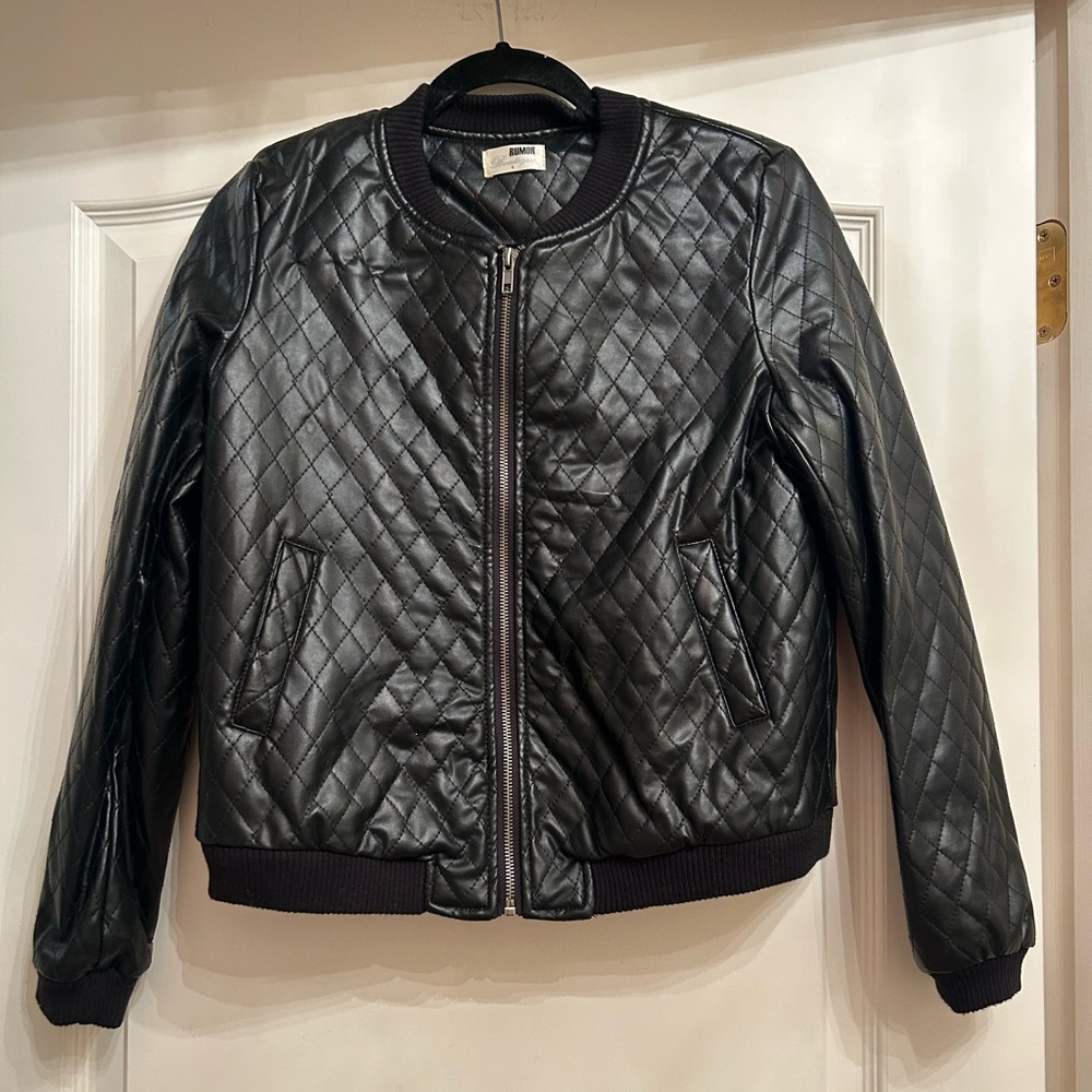 Rumor Boutique Black Bomber Jacket